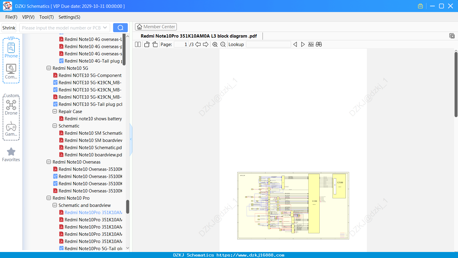 Redmi Note10Pro 351K10AM0A L3 Block Diagram